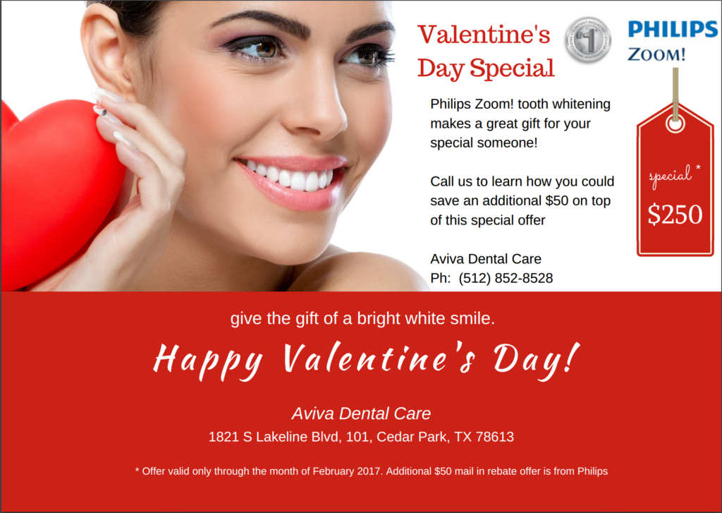 Valentine's Day Special Offer on Zoom Whitening | Aviva ...